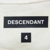 DESCENDANT ディセンダント 21SS 211ATDS-STM03S VORTEX SS TEE Tシャツ ホワイト系 4【新古品】【未使用】【中古】