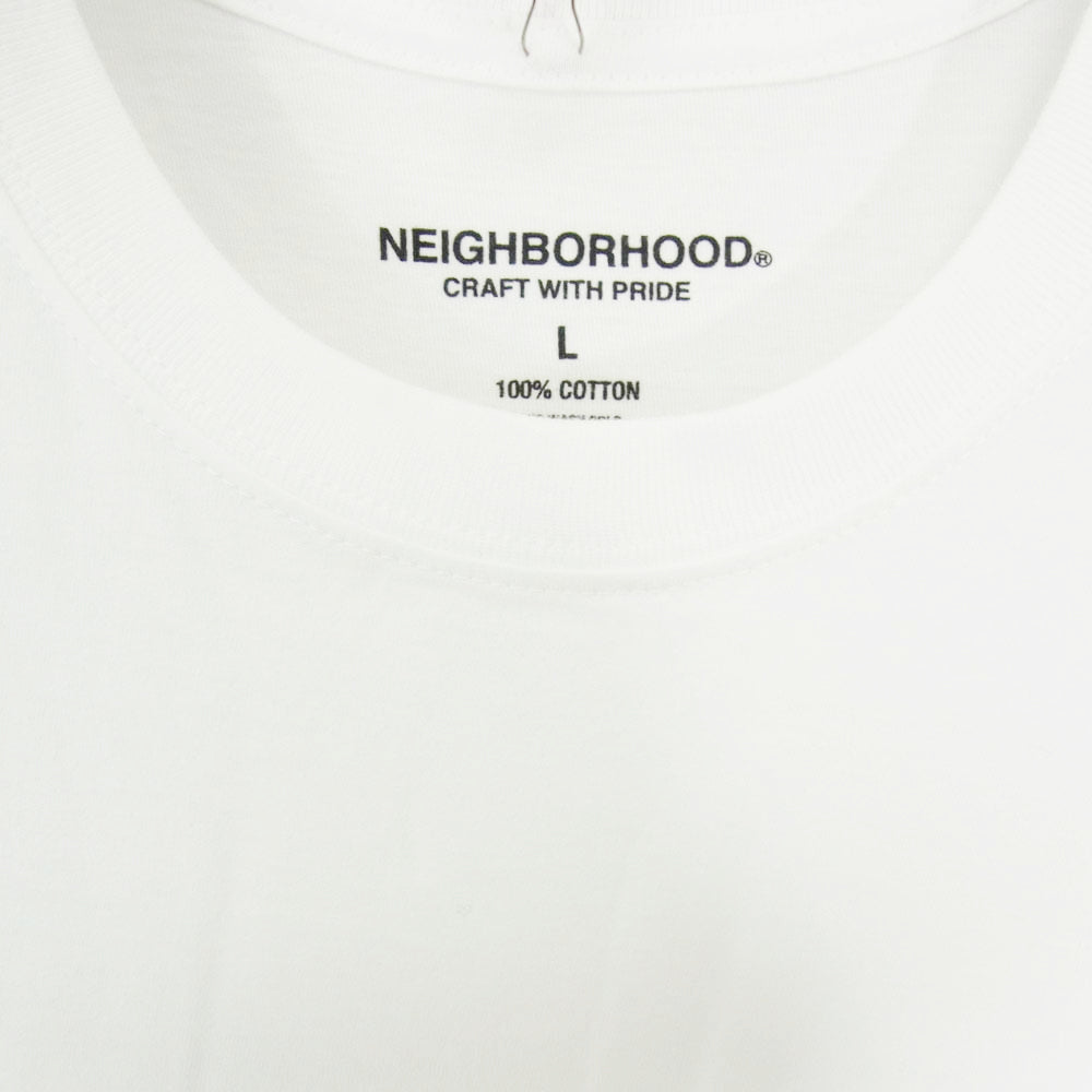NEIGHBORHOOD ネイバーフッド 21SS 211PCNH-ST03S CI-2 / C-TEE . SS プリント Tシャツ ホワイト系 L【新古品】【未使用】【中古】