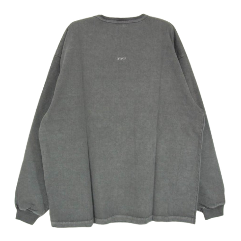 WTAPS ダブルタップス 20AW 202ATDT-CSM04 SIGN LS サイン ロングスリーブ 長袖 Tシャツ グレー系 X04【新古品】【未使用】【中古】