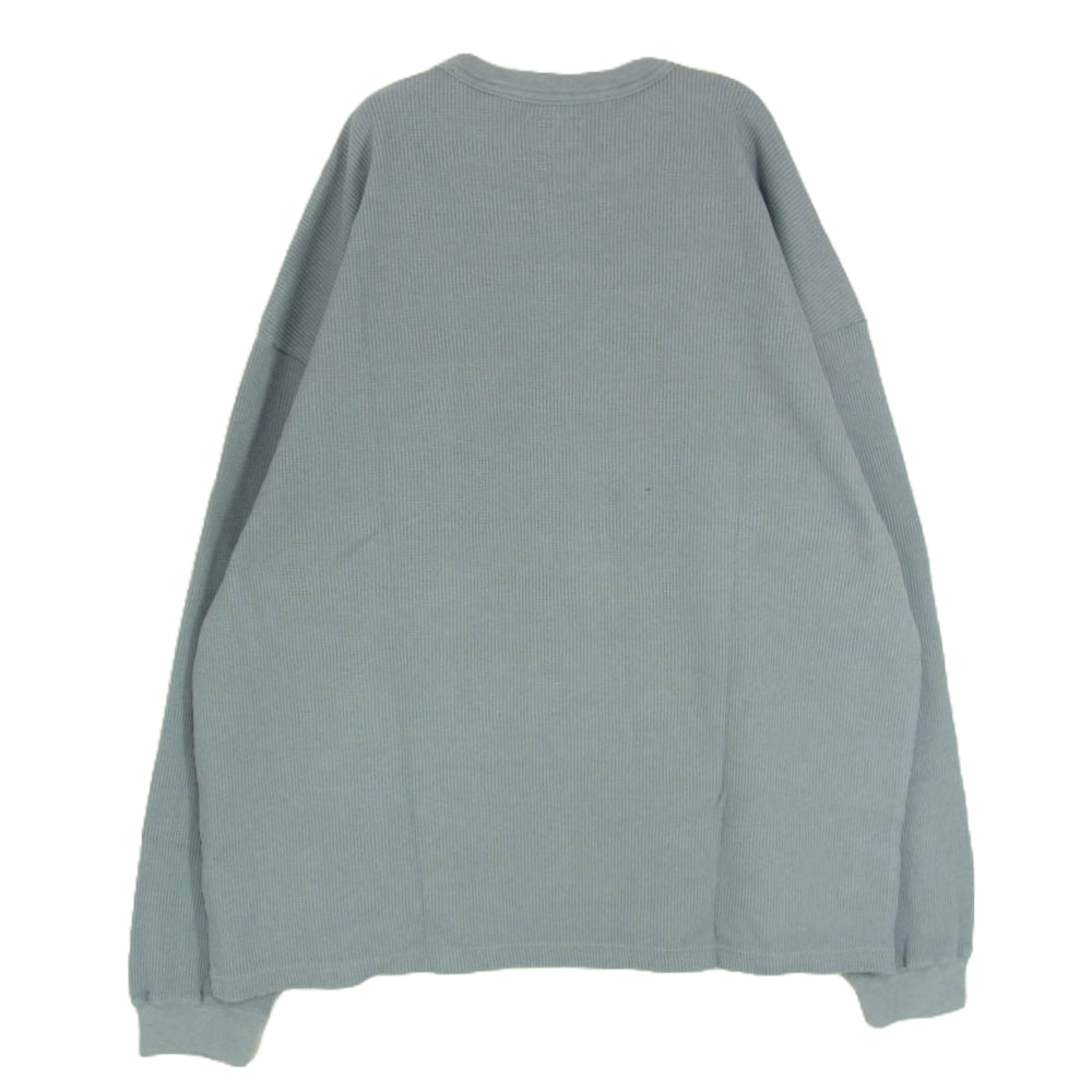 DESCENDANT ディセンダント 23AW 232ATDS-CSM12 GAUFRE WAFFLE LS サーマル 長袖 Tシャツ グレー系 4【新古品】【未使用】【中古】