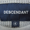 DESCENDANT ディセンダント 23AW 232ATDS-CSM12 GAUFRE WAFFLE LS サーマル 長袖 Tシャツ グレー系 4【新古品】【未使用】【中古】