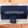 DESCENDANT ディセンダント 23SS 231WVDS-PTM01S DC-6 TWILL SHORTS ツイル ショーツ オレンジ系 2【新古品】【未使用】【中古】