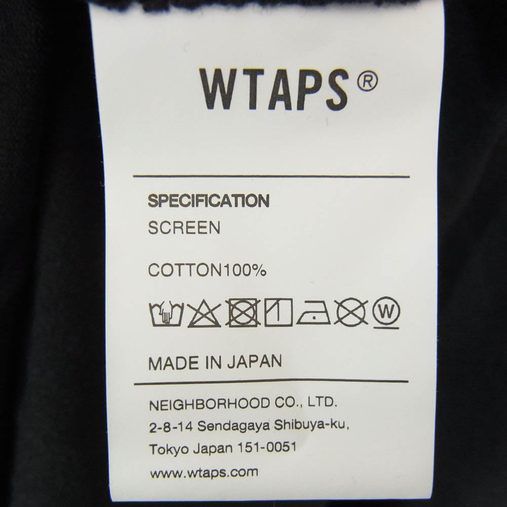 WTAPS ダブルタップス 21AW 212PCDT-LT023 CROSSBONES LS TEE 長袖Tシャツ ブラック系 X04【新古品】【未使用】【中古】