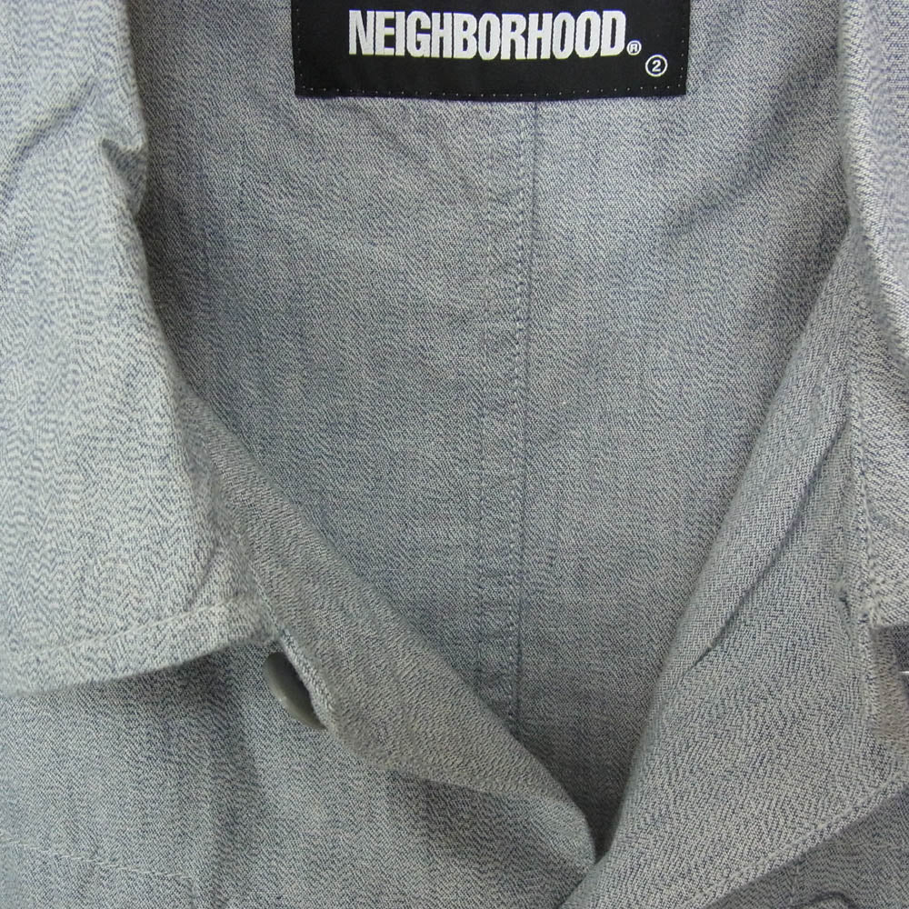 NEIGHBORHOOD ネイバーフッド 21AW 212AQNH-SHM03 ROTHKO/C-SHIRT ワークシャツ グレー系 S【極上美品】【中古】