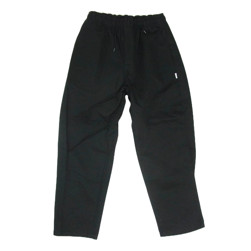 WTAPS ダブルタップス 21AW 212WVDT-PTM08 SEAGULL 03/TROUSERS/COTTON.TWILL シーガル トラウザーズ コットン ツイル イージー パンツ ブラック系 X01【新古品】【未使用】【中古】