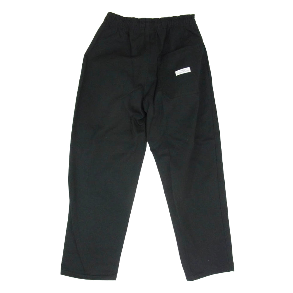 WTAPS ダブルタップス 21AW 212WVDT-PTM08 SEAGULL 03/TROUSERS/COTTON.TWILL シーガル トラウザーズ コットン ツイル イージー パンツ ブラック系 X01【新古品】【未使用】【中古】