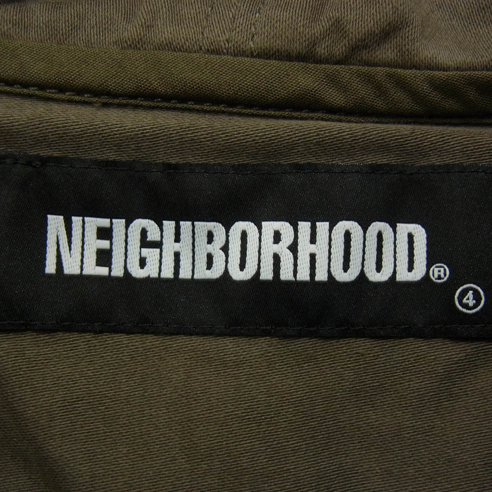 NEIGHBORHOOD ネイバーフッド 21AW 212AQNH-SHM01 21AW HOODED/C-SHIRT.LS フード付き シャツ ジャケット カーキ系 L【新古品】【未使用】【中古】