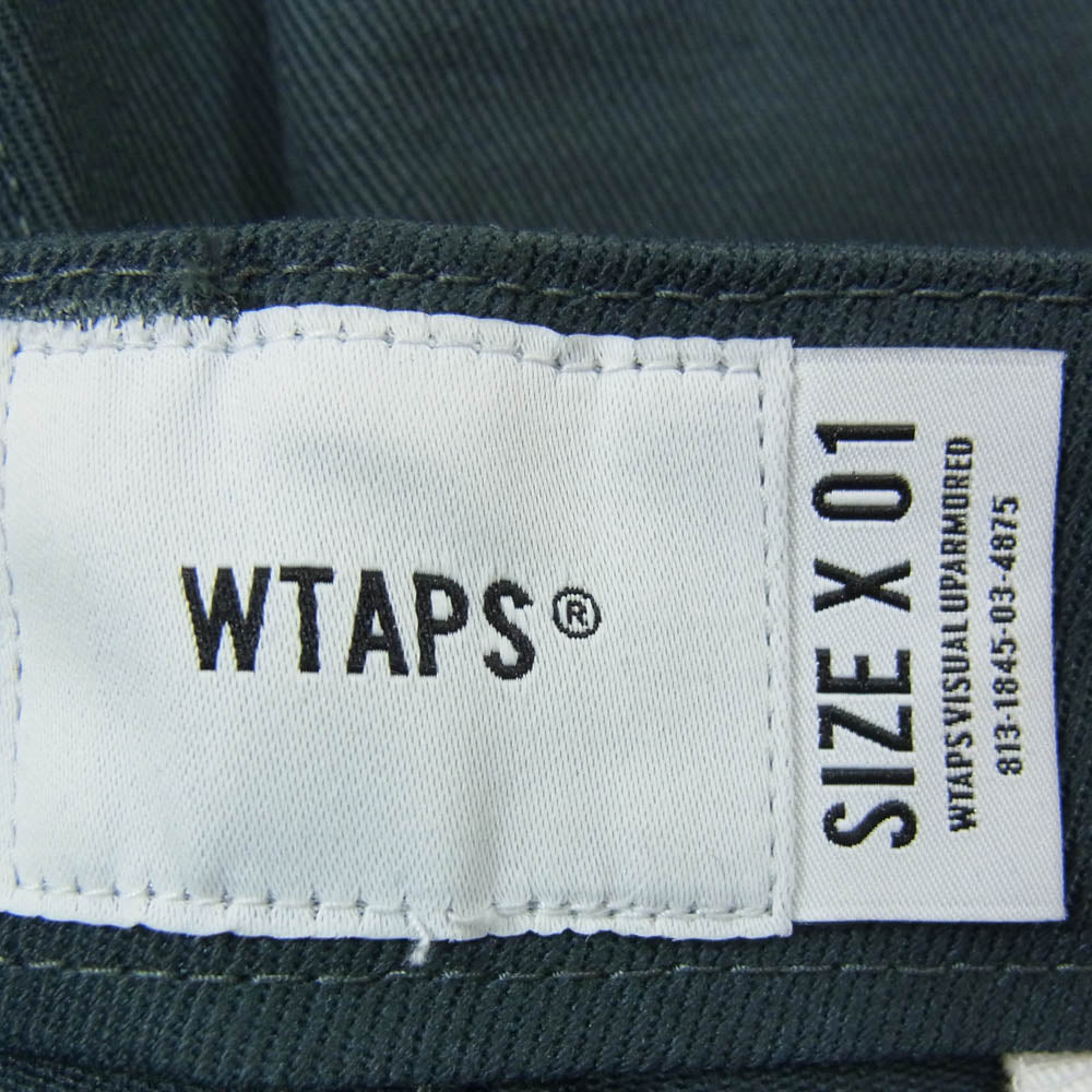 WTAPS ダブルタップス 21SS 211GWDT-PTM01 GORILLA/TROUSERS/COPO.TWILL ゴリラ トラウザーズ ツイル パンツ グレー系 X01【極上美品】【中古】