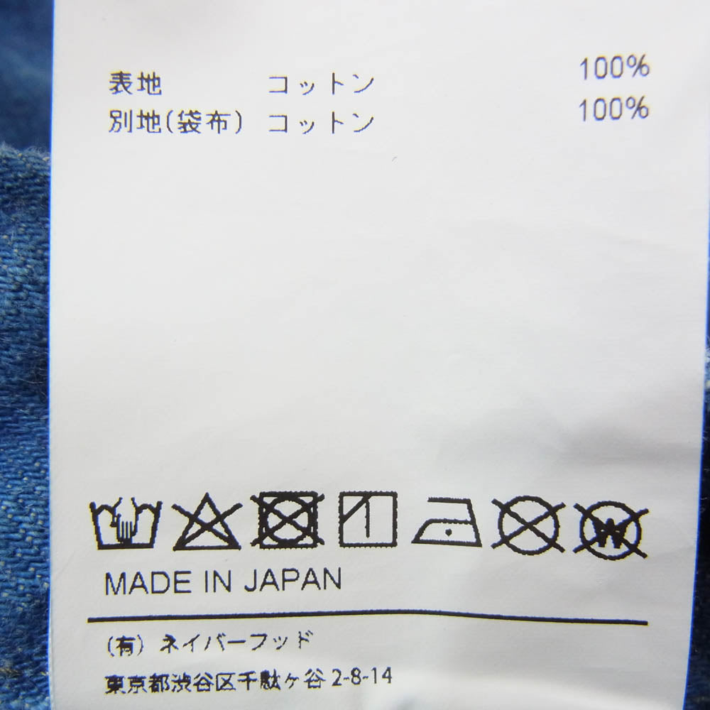 WTAPS ダブルタップス 211WVDT-PTM06 SHORTS COTTON DENIM タック コットン デニム ショーツ インディゴブルー系 X01【新古品】【未使用】【中古】