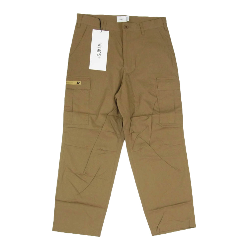 WTAPS ダブルタップス 22SS 221WVDT-PTM02 JUNGLE STOCK/TROUSERS/COTTON.RIPSTOP ジャングル ストック トラウザーズ カーゴ パンツ ベージュ系 X02【新古品】【未使用】【中古】