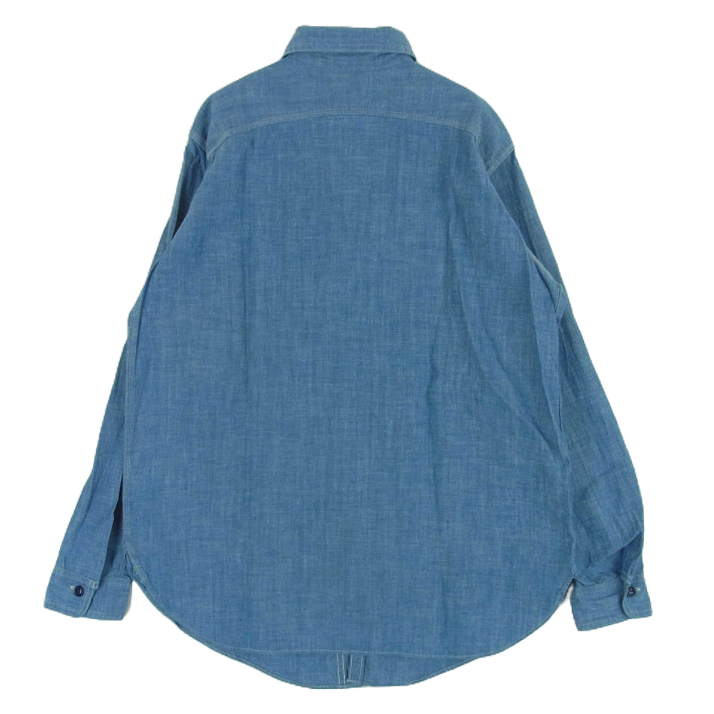 ANATOMICA アナトミカ 19SS 530-541-18 BIG YANK WORK SHIRT ビッグヤンク 長袖 ワーク 1935 シャンブレー シャツ インディゴブルー系 15【中古】