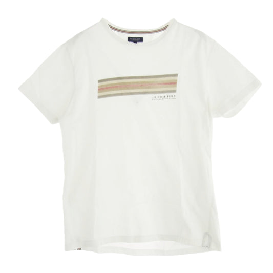 BURBERRY LONDON バーバリー ロンドン ロゴプリント 半袖 Tシャツ ホワイト系 4【中古】