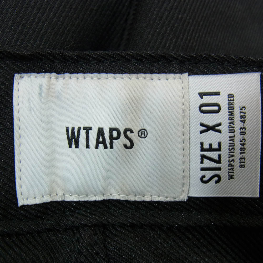 WTAPS ダブルタップス 22SS 221TQDT-PTM04 KHAKI SHORTS POLY TWILL ハーフ ショート パンツ ショーツ ブラック ブラック系 X01【新古品】【未使用】【中古】