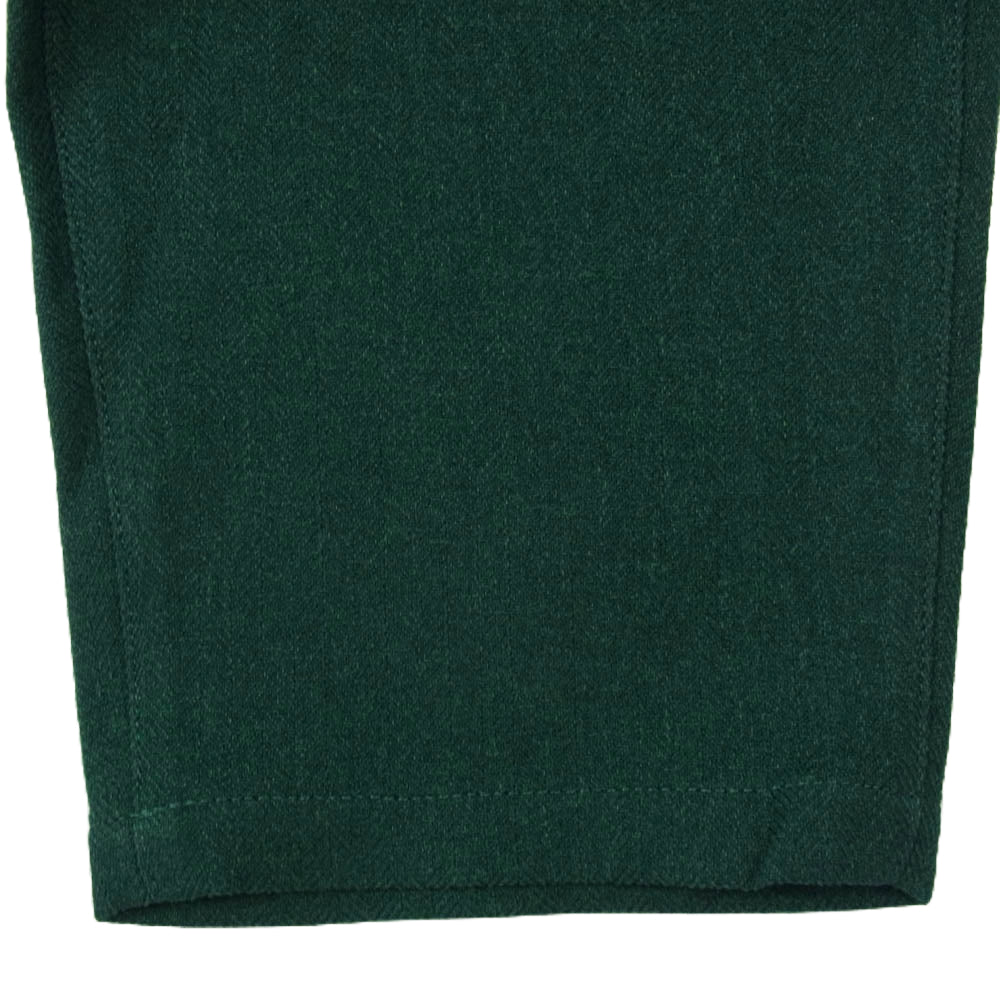 UNDERCOVER アンダーカバー 21SS UC1A4506-2 ヘリンボーン イージー ロング パンツ グリーン系 1【美品】【中古】