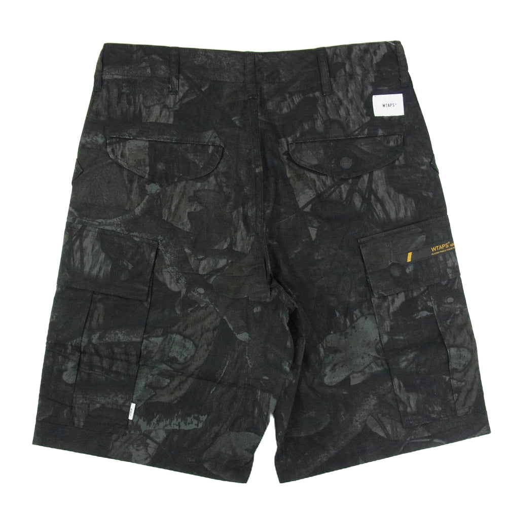 WTAPS ダブルタップス 20SS 201WVDT-PTM01S CARGO SHORTS CAMO カモ 迷彩 カーゴ ショート パンツ ブラック系 X01【新古品】【未使用】【中古】