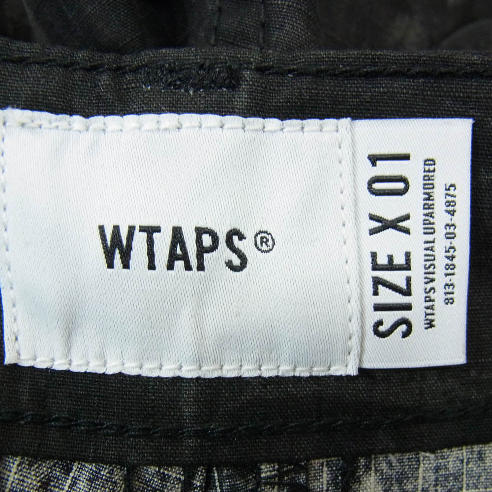 WTAPS ダブルタップス 20SS 201WVDT-PTM01S CARGO SHORTS CAMO カモ 迷彩 カーゴ ショート パンツ ブラック系 X01【新古品】【未使用】【中古】