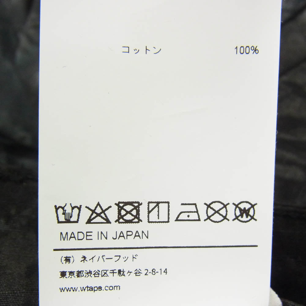 WTAPS ダブルタップス 20SS 201WVDT-PTM01S CARGO SHORTS CAMO カモ 迷彩 カーゴ ショート パンツ ブラック系 X01【新古品】【未使用】【中古】