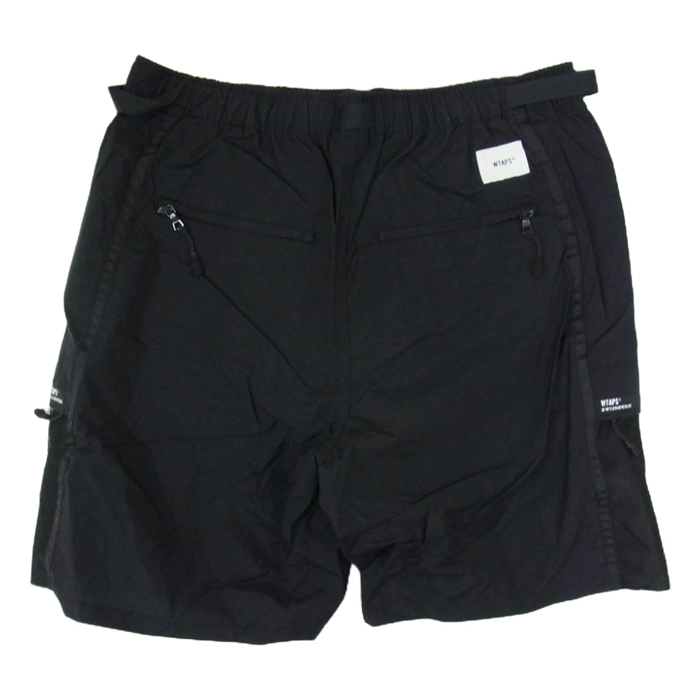 WTAPS ダブルタップス 21SS 211BRDT-PTM07 UDT SHORTS NYLON TAFFETA ナイロン ショート パンツ ブラック系 X01【新古品】【未使用】【中古】