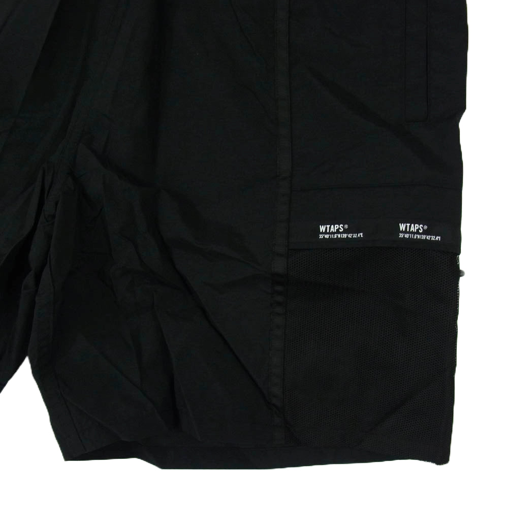 WTAPS ダブルタップス 21SS 211BRDT-PTM07 UDT SHORTS NYLON TAFFETA ナイロン ショート パンツ ブラック系 X01【新古品】【未使用】【中古】