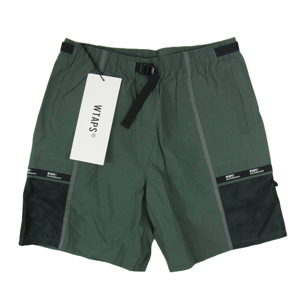 WTAPS ダブルタップス 21SS 211BRDT-PTM07 UDT SHORTS NYLON TAFFETA ナイロン ショート パンツ カーキ カーキ系 X01【新古品】【未使用】【中古】