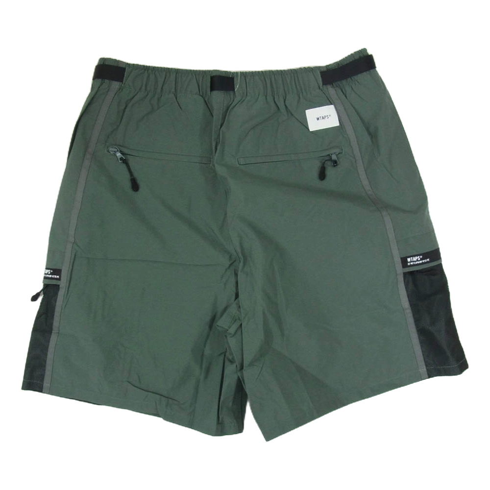 WTAPS ダブルタップス 21SS 211BRDT-PTM07 UDT SHORTS NYLON TAFFETA ナイロン ショート パンツ カーキ カーキ系 X01【新古品】【未使用】【中古】