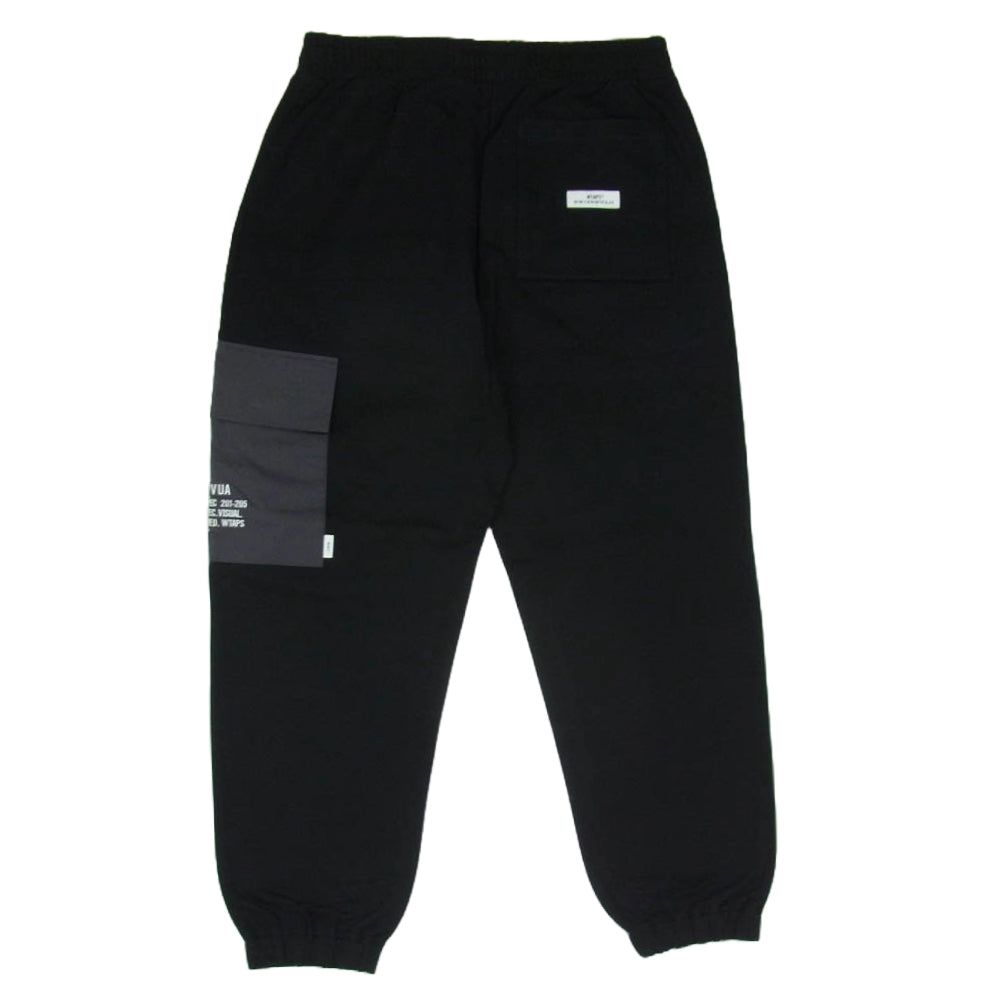 WTAPS ダブルタップス 22SS 221ATDT-CSM12 Swap Cargo Jogger スウェット ジョガー カーゴ パンツ ブラック系 X02【極上美品】【中古】
