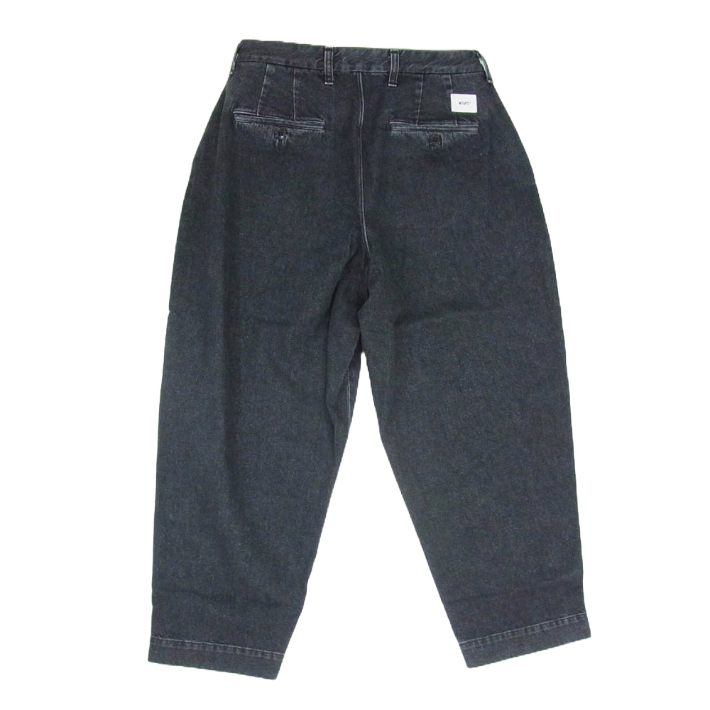 WTAPS ダブルタップス 22AW 222BRDT-PTM01 Union Trousers Cotton Denim ユニオン コットン トラウザー デニム パンツ ブラック系 X01【中古】