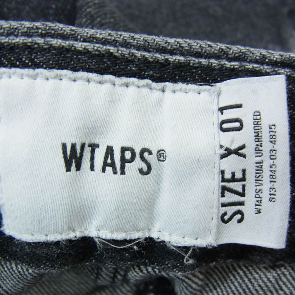 WTAPS ダブルタップス 22AW 222BRDT-PTM01 Union Trousers Cotton Denim ユニオン コットン トラウザー デニム パンツ ブラック系 X01【中古】