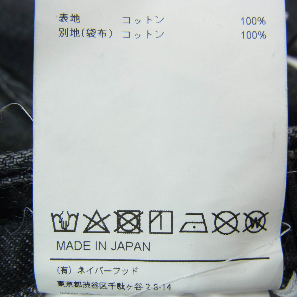 WTAPS ダブルタップス 22AW 222BRDT-PTM01 Union Trousers Cotton Denim ユニオン コットン トラウザー デニム パンツ ブラック系 X01【中古】