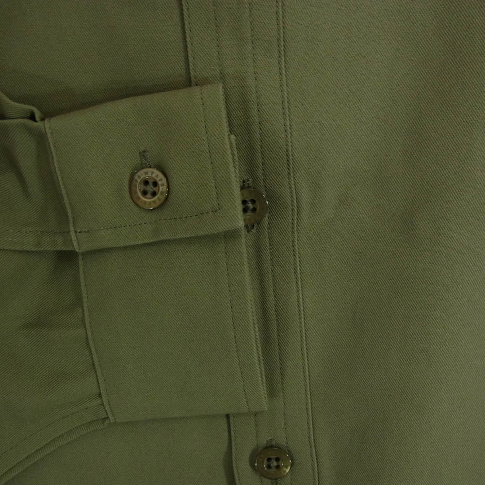 WTAPS ダブルタップス 20AW 202GWDT-SHM02 FALCONER LS COTTON TWILL コットンツイル フード付き ロングシャツ コート カーキ系 X01【美品】【中古】