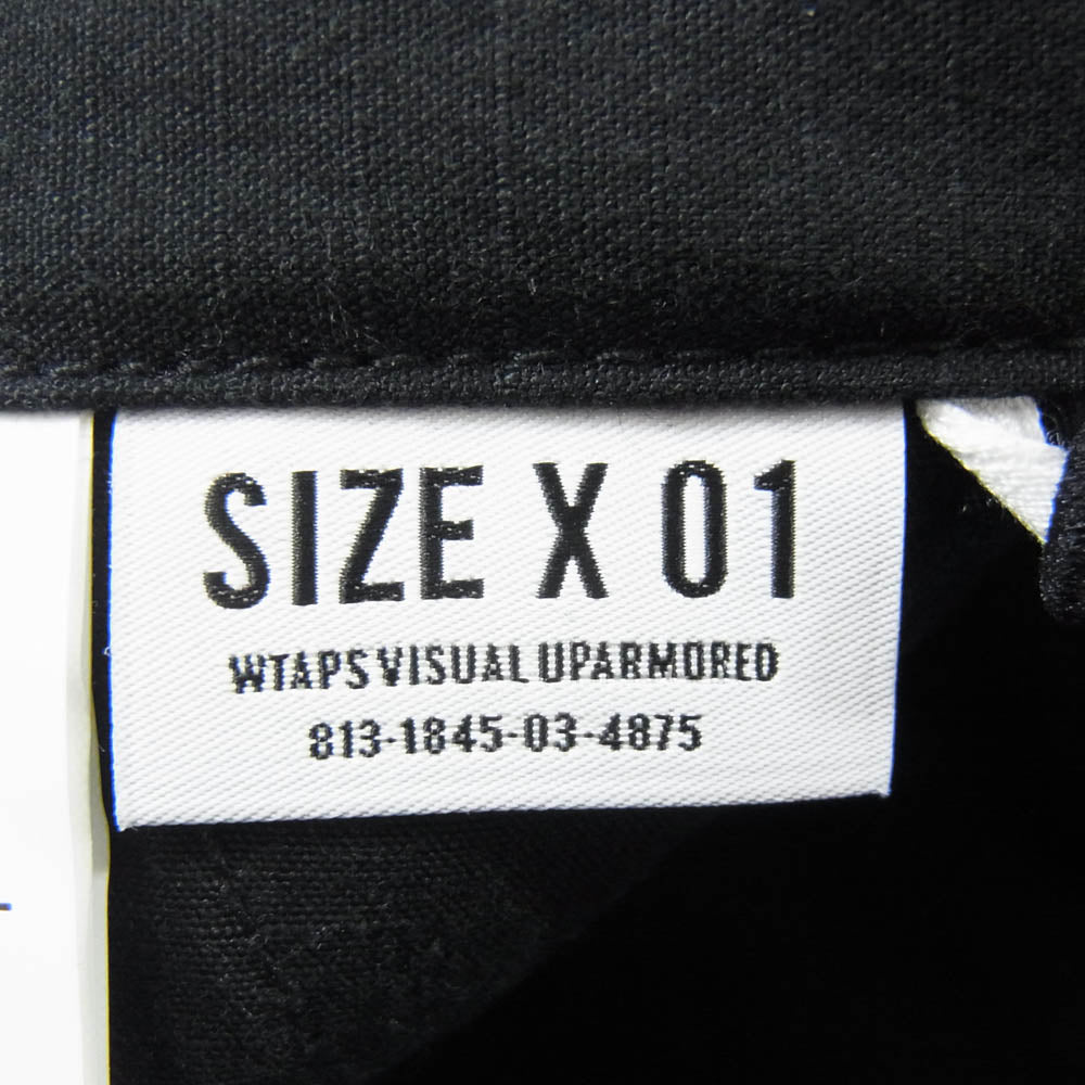WTAPS ダブルタップス 21SS 211WVDT-PTM01 WMILL-TROUSER01 TROUSERS NYCO.RIPSTOP ミル トラウザーズ ナイロン コットン リップストップ カーゴパンツ ブラック系 X01【中古】