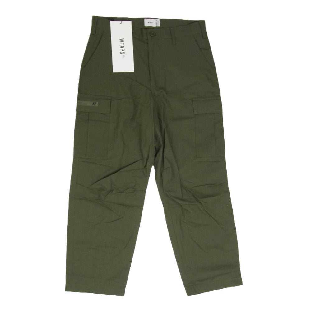 WTAPS ダブルタップス 22SS 221WVDT-PTM02 JUNGLE STOCK TROUSERS ジャングルストック リップストップ トラウザーズ カーゴパンツ オリーブ カーキ系 X02【極上美品】【中古】