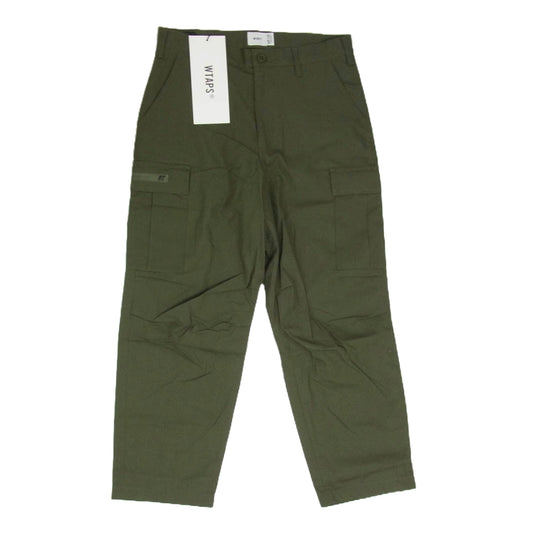 WTAPS ダブルタップス 22SS 221WVDT-PTM02 JUNGLE STOCK TROUSERS ジャングルストック リップストップ トラウザーズ カーゴパンツ オリーブ カーキ系 X02【極上美品】【中古】