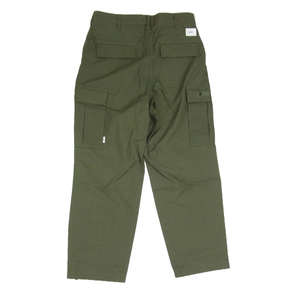 WTAPS ダブルタップス 22SS 221WVDT-PTM02 JUNGLE STOCK TROUSERS ジャングルストック リップストップ トラウザーズ カーゴパンツ オリーブ カーキ系 X02【極上美品】【中古】