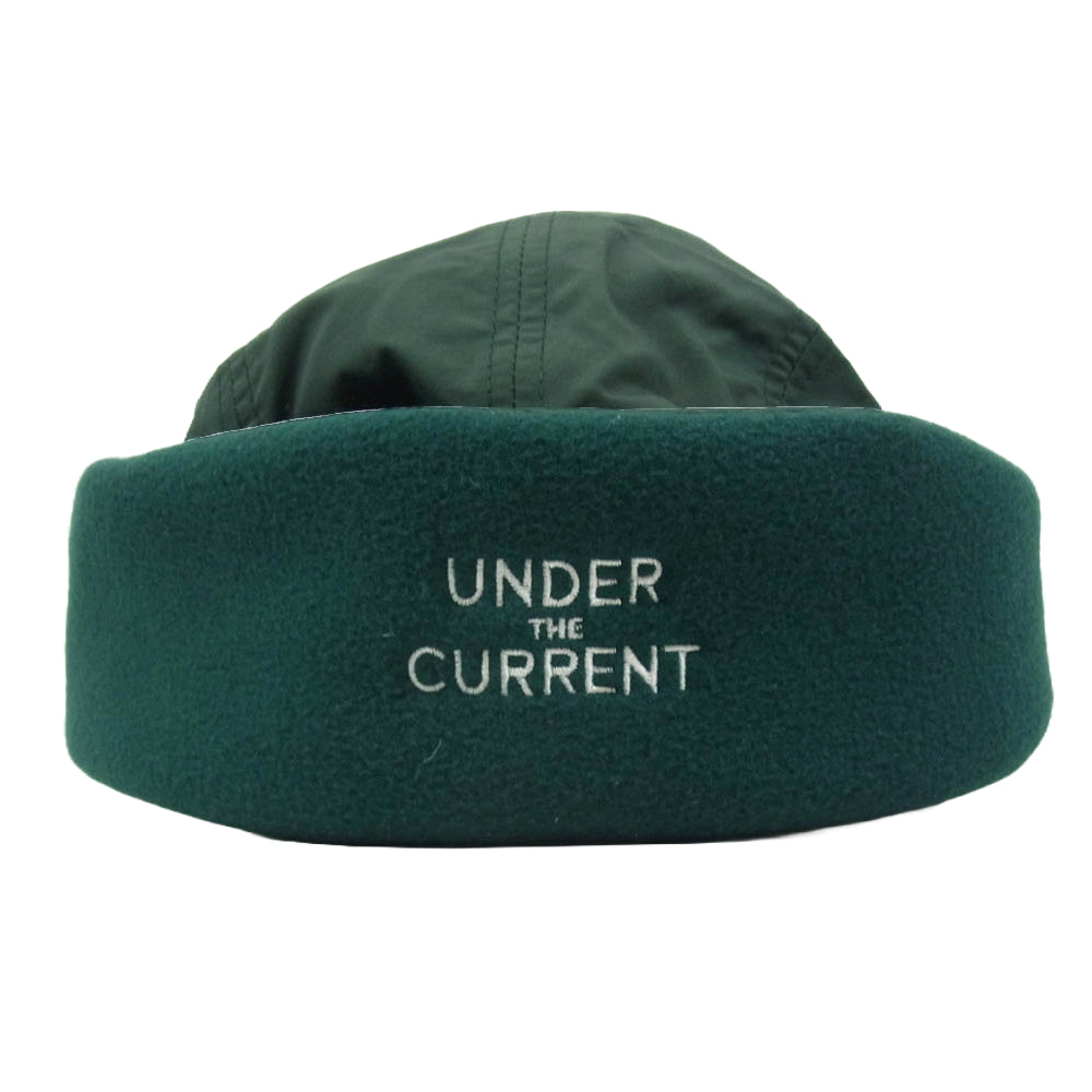 DESCENDANT ディセンダント 23AW 232EMDS-HT05 CETUS TRAPPER 5PANEL シータス トラッパー ナイロン キャップ グリーン系 F【新古品】【未使用】【中古】