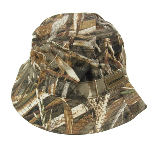 DESCENDANT ディセンダント 22AW 222EMDS-HT01S BOX BUCKET CAMO バケットハット 3 CAMOUFLAGE カモフラージュ カーキ系 4【新古品】【未使用】【中古】