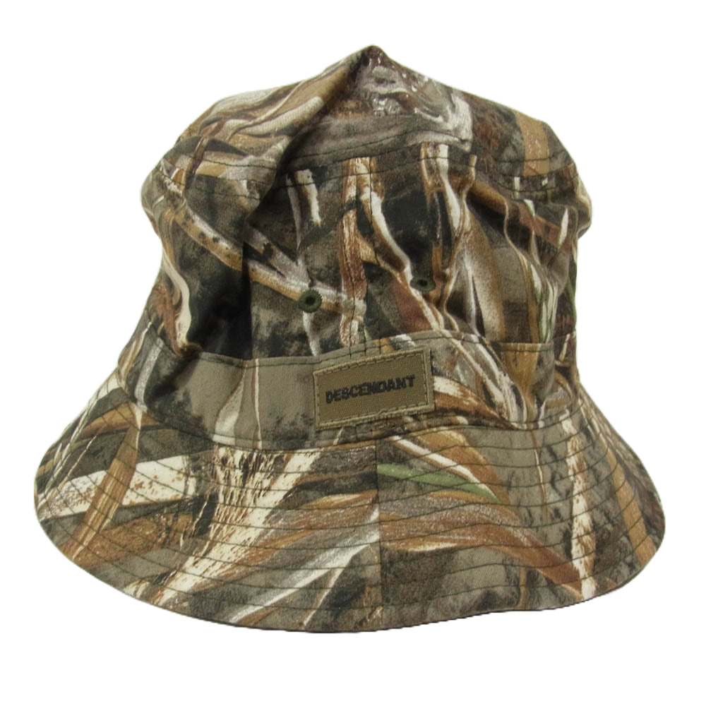 DESCENDANT ディセンダント 22AW 222EMDS-HT01S BOX BUCKET CAMO バケットハット 3 CAMOUFLAGE カモフラージュ カーキ系 4【新古品】【未使用】【中古】