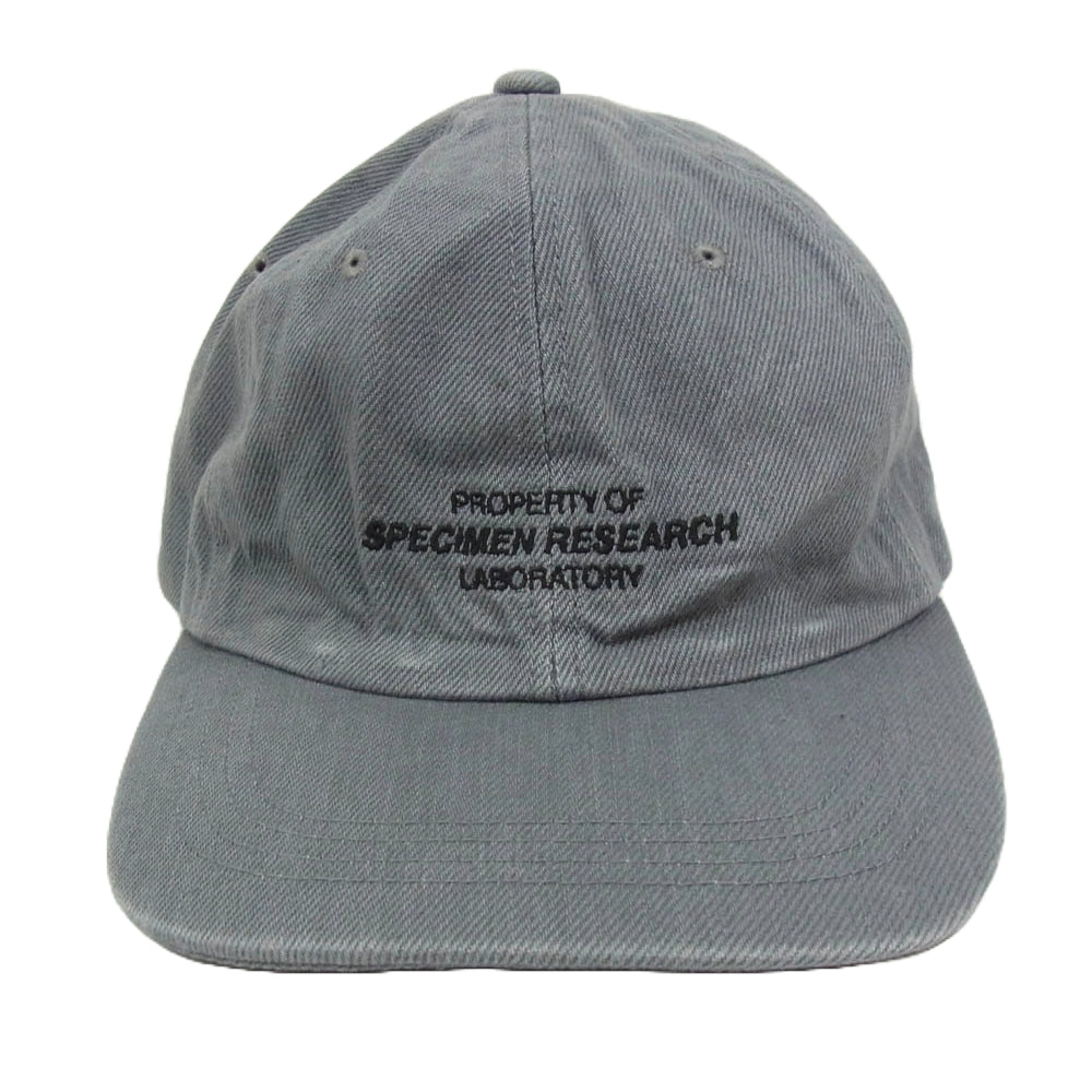 NEIGHBORHOOD ネイバーフッド 222YGNH-HT11 SRL SPECIMEN RESEARCH LABORATORY CAP デニム ダッド キャップ グレー系 F【極上美品】【中古】