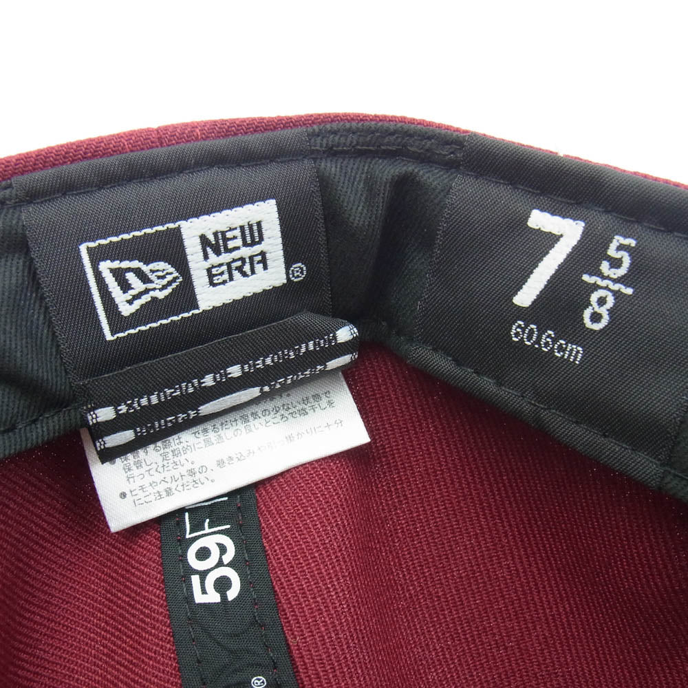 DESCENDANT ディセンダント 24SS 241NEDS-HT01 LETTERD LP 59FIFTY NEW ERA ニューエラ ベースボール キャップ エンジ系 60.6cm【新古品】【未使用】【中古】