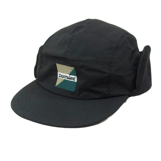 DESCENDANT ディセンダント 24AW 242HHDS-HT01S × HELLY HANSEN ヘリーハンセン VF 5PANEL EAR FLAPS HH x DCDT 帽子 キャップ ブラック系 F【新古品】【未使用】【中古】