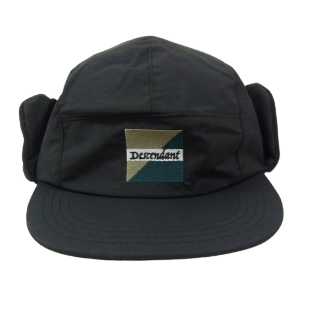 DESCENDANT ディセンダント 24AW 242HHDS-HT01S × HELLY HANSEN ヘリーハンセン VF 5PANEL EAR FLAPS HH x DCDT 帽子 キャップ ブラック系 F【新古品】【未使用】【中古】