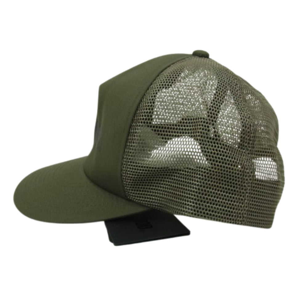 NEIGHBORHOOD ネイバーフッド 23SS 231YGNH-HT02S LOGO PRINT MESH CAP ロゴ プリント メッシュ キャップ カーキ系 F【新古品】【未使用】【中古】