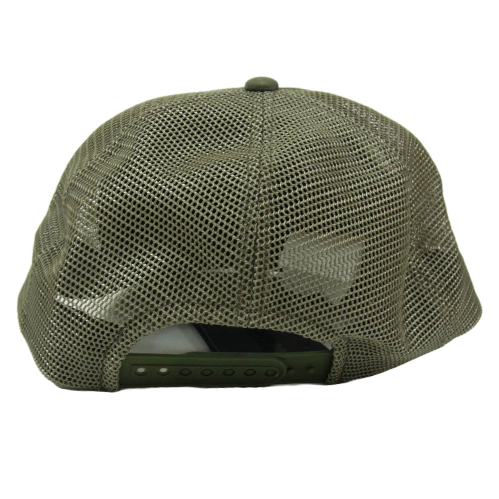 NEIGHBORHOOD ネイバーフッド 23SS 231YGNH-HT02S LOGO PRINT MESH CAP ロゴ プリント メッシュ キャップ カーキ系 F【新古品】【未使用】【中古】