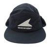 DESCENDANT ディセンダント 23AW 232EMDS-HT05 CETUS TRAPPER 5PANEL シータス トラッパー ナイロン キャップ ブラック ブラック系 F【極上美品】【中古】
