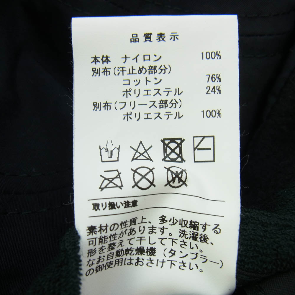 DESCENDANT ディセンダント 23AW 232EMDS-HT05 CETUS TRAPPER 5PANEL シータス トラッパー ナイロン キャップ ブラック ブラック系 F【極上美品】【中古】