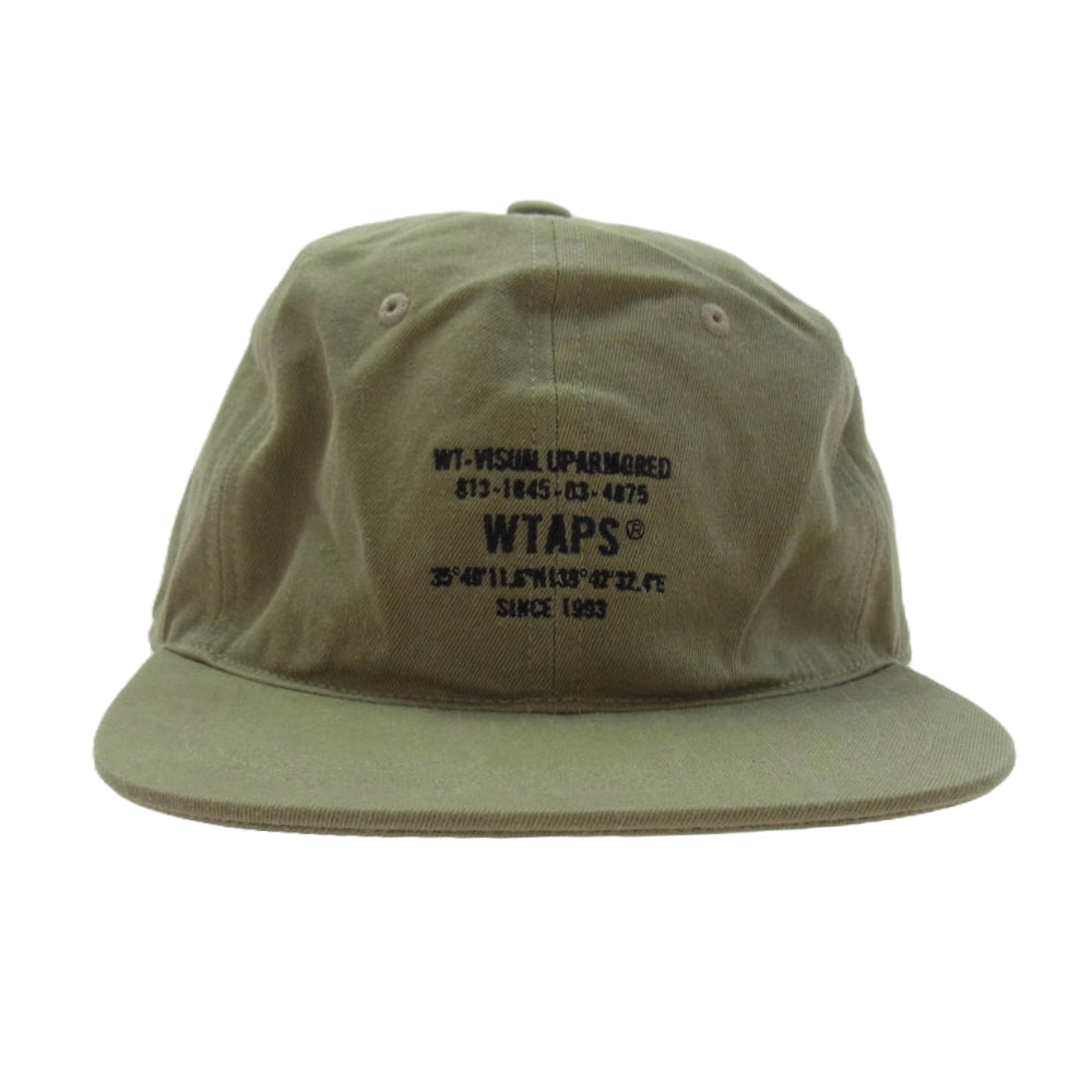 WTAPS ダブルタップス 21SS 211HCDT-HT05 T-6H 02 CAP Cotton. Twill コットン ツイル キャップ 帽子 ベージュ BEIGE F【新古品】【未使用】【中古】