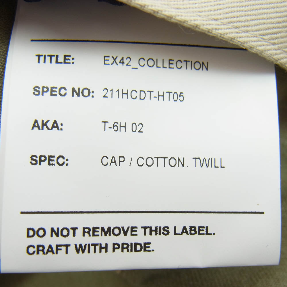 WTAPS ダブルタップス 21SS 211HCDT-HT05 T-6H 02 CAP Cotton. Twill コットン ツイル キャップ 帽子 ベージュ BEIGE F【新古品】【未使用】【中古】