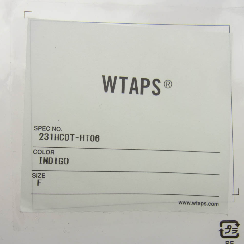 WTAPS ダブルタップス 23SS 231HCDT-HT06 T-5 02 Cap Cotton. Denim コットン デニム パネル キャップ 帽子 インディゴブルー系【新古品】【未使用】【中古】