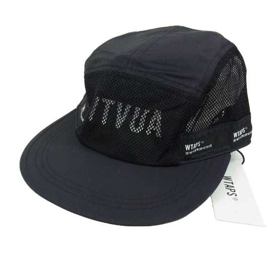 WTAPS ダブルタップス 22SS 221HCDT-HT10 NYLON TUSSAH ナイロン タッサー キャップ 帽子 ブラック系【新古品】【未使用】【中古】