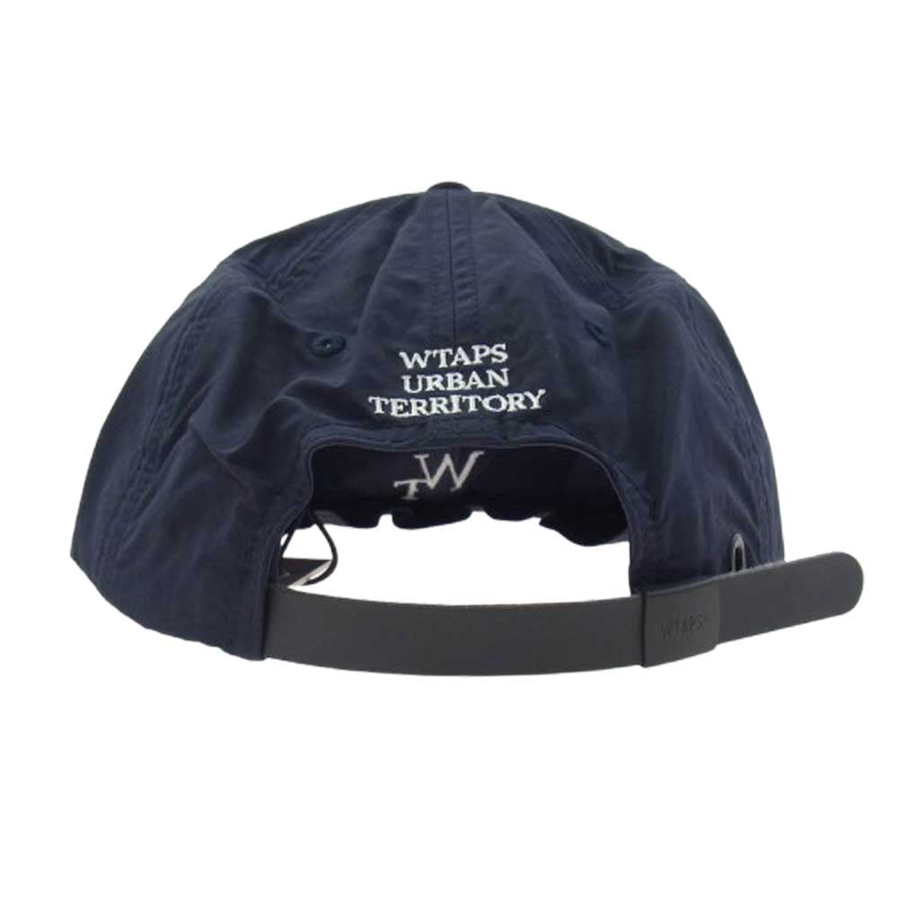 WTAPS ダブルタップス 23SS 231HCDT-HT03 T-6H 01 CAP .NYLON .TUSSAH ナイロン キャップ WT ロゴ ネイビー系【新古品】【未使用】【中古】